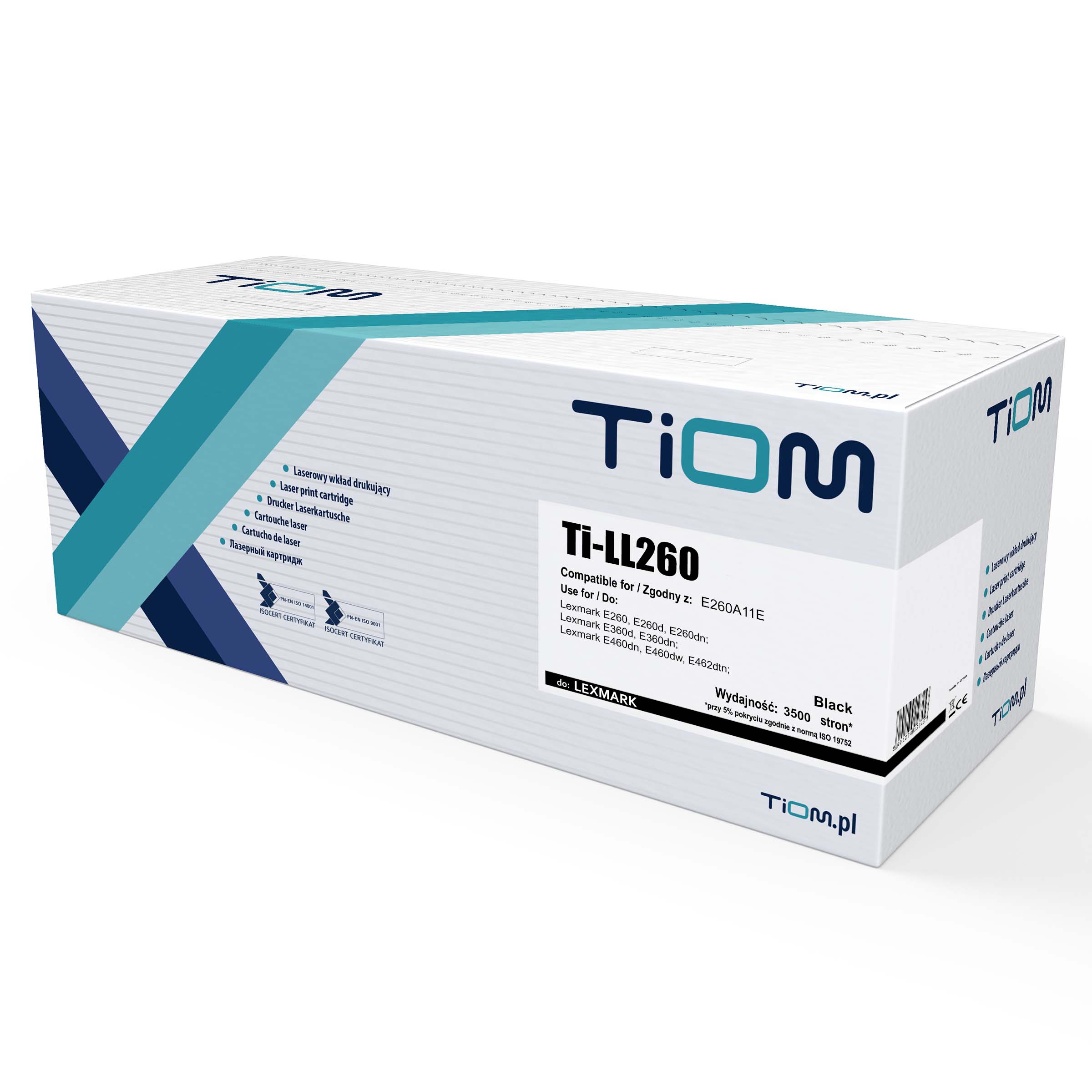 Ti-LL260 Toner Tiom do Lexmark E260 | E260A11E | 3500 str. | black