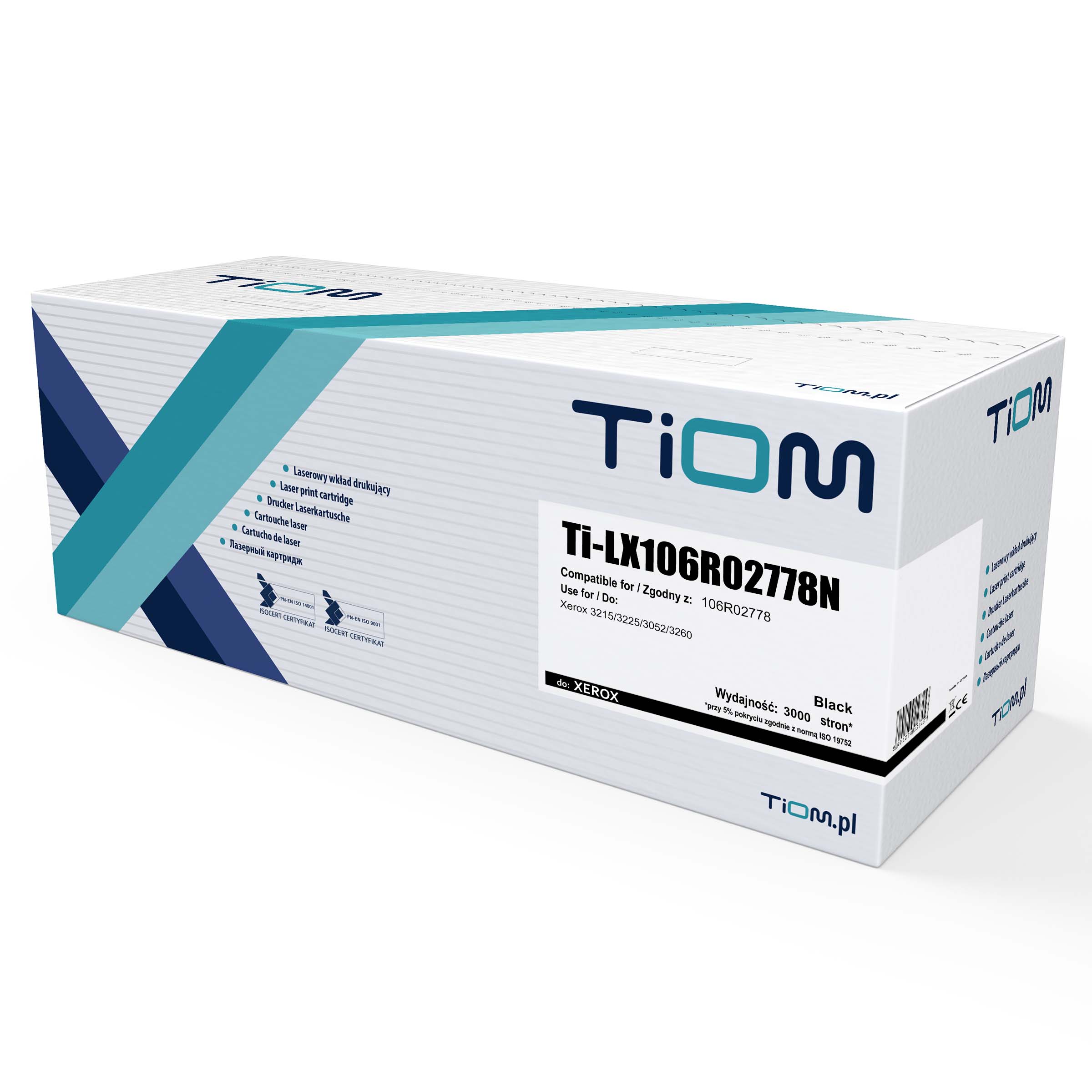 Ti-LX106R02778N Toner Tiom do Xerox 3215N | 106R02778 | 3000 str. | black